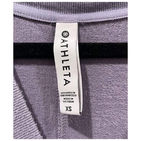 ATHLETA Wide Leg Pants Serenity Sleeveless Pockets Purple Jumpsuit - Picture 3 of 7